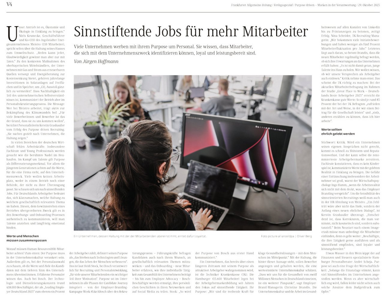 FAZ Veröffentlichung meistro 2025